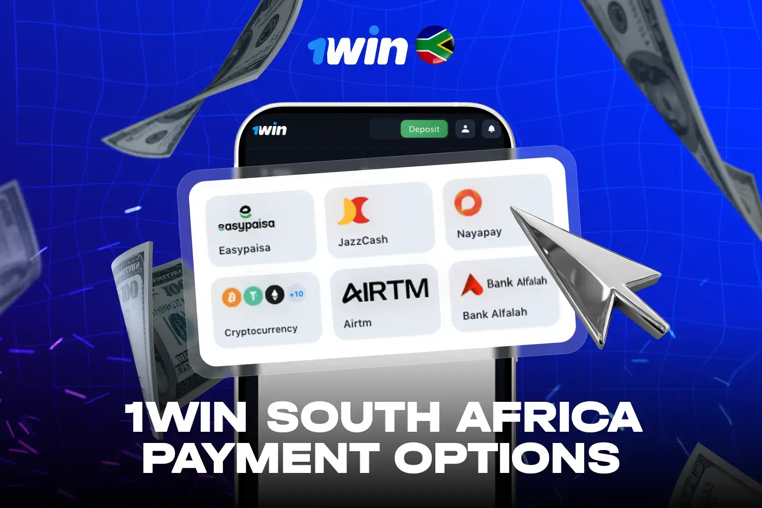 Payment options for South African players including cards and crypto